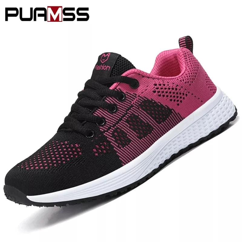 Women’s Platform Sport Shoes – Fashion Sneakers for Spring & Winter, Running Flats for Ladies