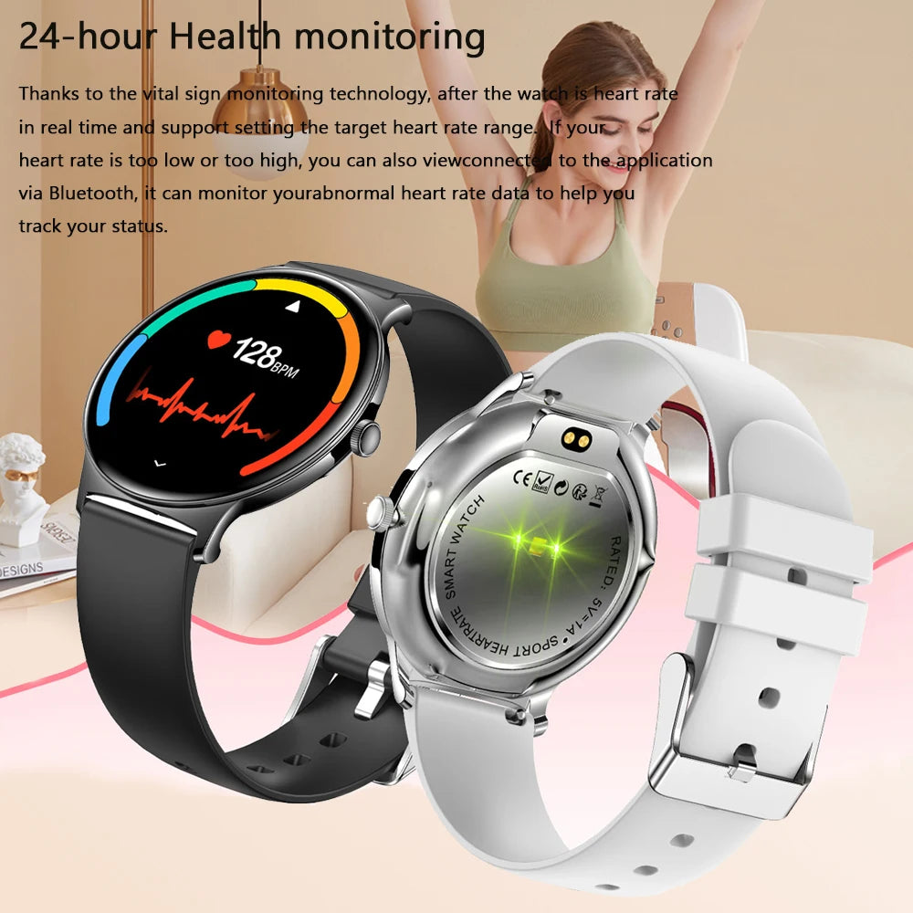 Ultra Thin Smart Watch for Women – Always-On Display, Bluetooth Call, Sports Bracelet, Fashion Smartwatch for Huawei & Xiaomi