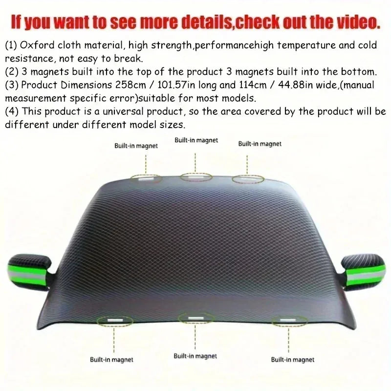 Car Windshield Snow Ice Protector Cover Front Window Exterior Auto Gear