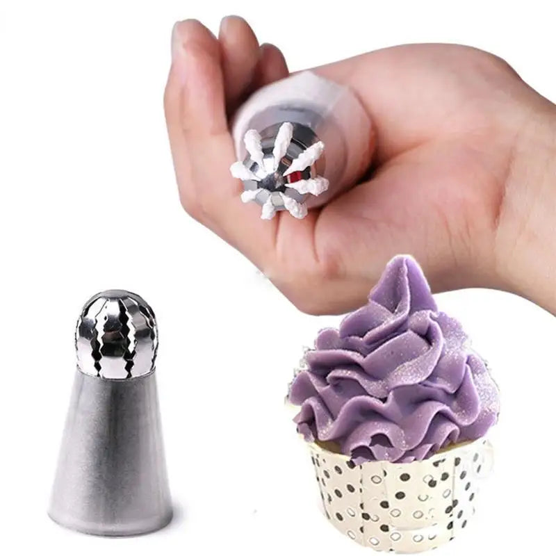 3PCS Stainless Steel Pastry Tips – Icing Nozzles for Cake, Cupcake & Puff Decorating