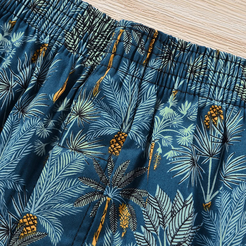 3PCS Men's Cotton Boxer Shorts | High Quality College Style Underwear | Soft Breathable Loose Pajama Shorts