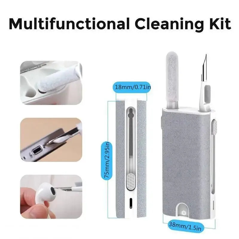 5-in-1 Laptop & Earphone Cleaning Kit – Screen, Keyboard & Charging Port Tool