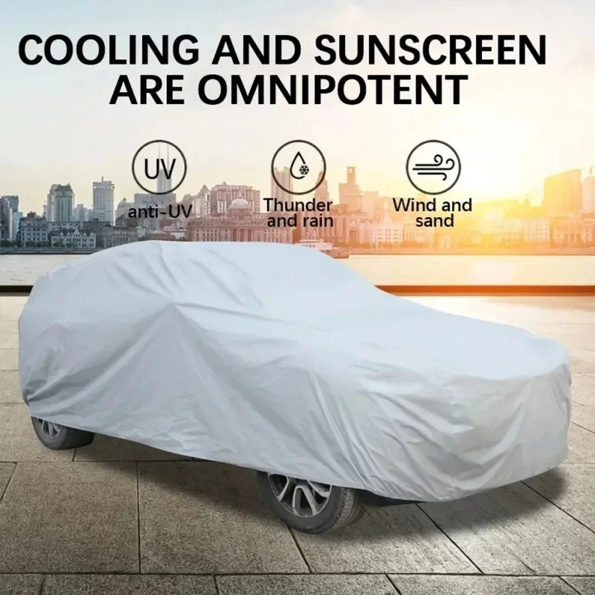 Outdoor Full Car Covers Sun Rain Ice Snow Waterproof Dust proof Shade UV Resistant Protector Protection Automobile Cover