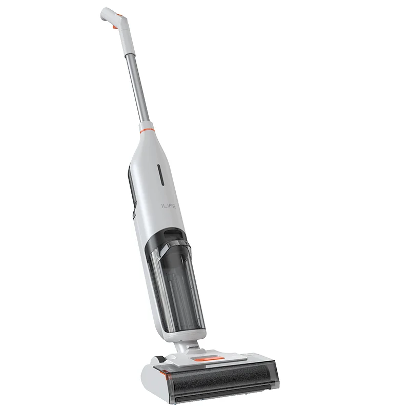 ILIFE W90 Cordless Wet & Dry Smart Mop – 5500Pa Suction, 1-Min Self Cleaning, Large Dual Water Tank
