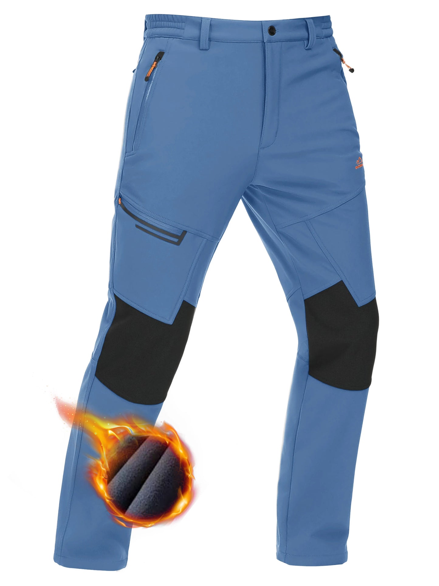 TACVASEN Men’s Thick Fleece Thermal Hiking Pants – Winter Windproof Outdoor Ski & Camping Trousers