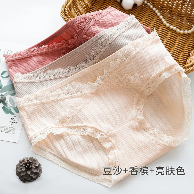 3PCS Cotton Maternity Low Waist U-Shaped Panties Women's Pregnancy Underwear M-XXL