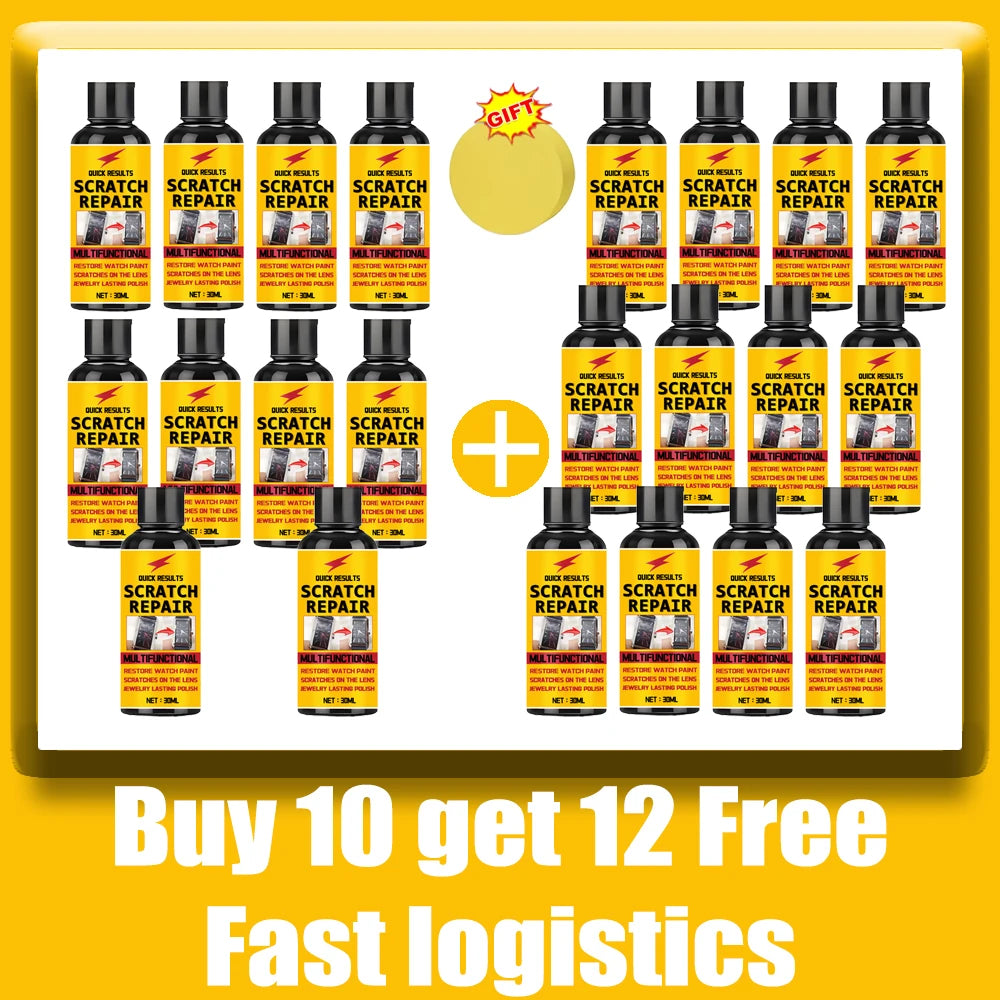 Glass Scratch Repair Paste for Windshields, Bathroom Glass Doors & Windows Polishing Restoration Paste