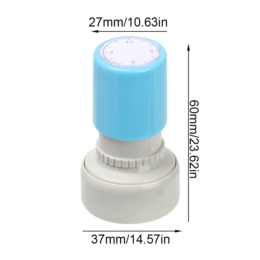 1 Stück Stempel mit Uhrfunktion – Montessori-Mathematik-Lehrmittel, Lernhilfe zum Ablesen der Uhrzeit für Grundschüler
