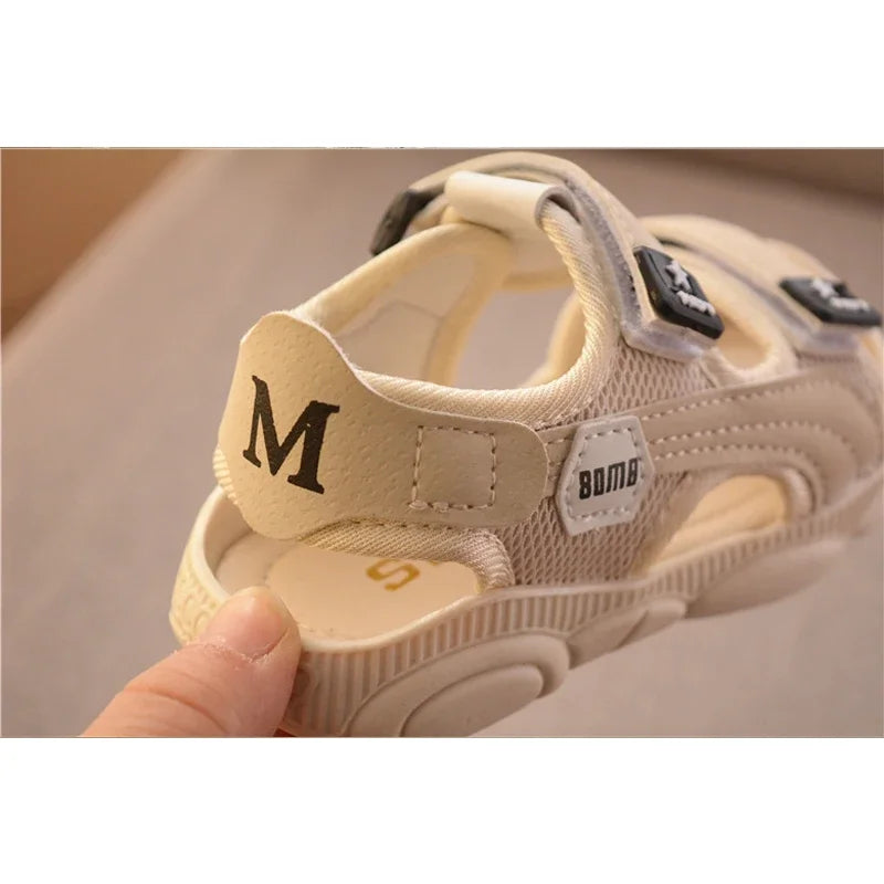 Toddler Barefoot Sandals – Soft Bottom Summer Beach Shoes with Anti-Kick Protection