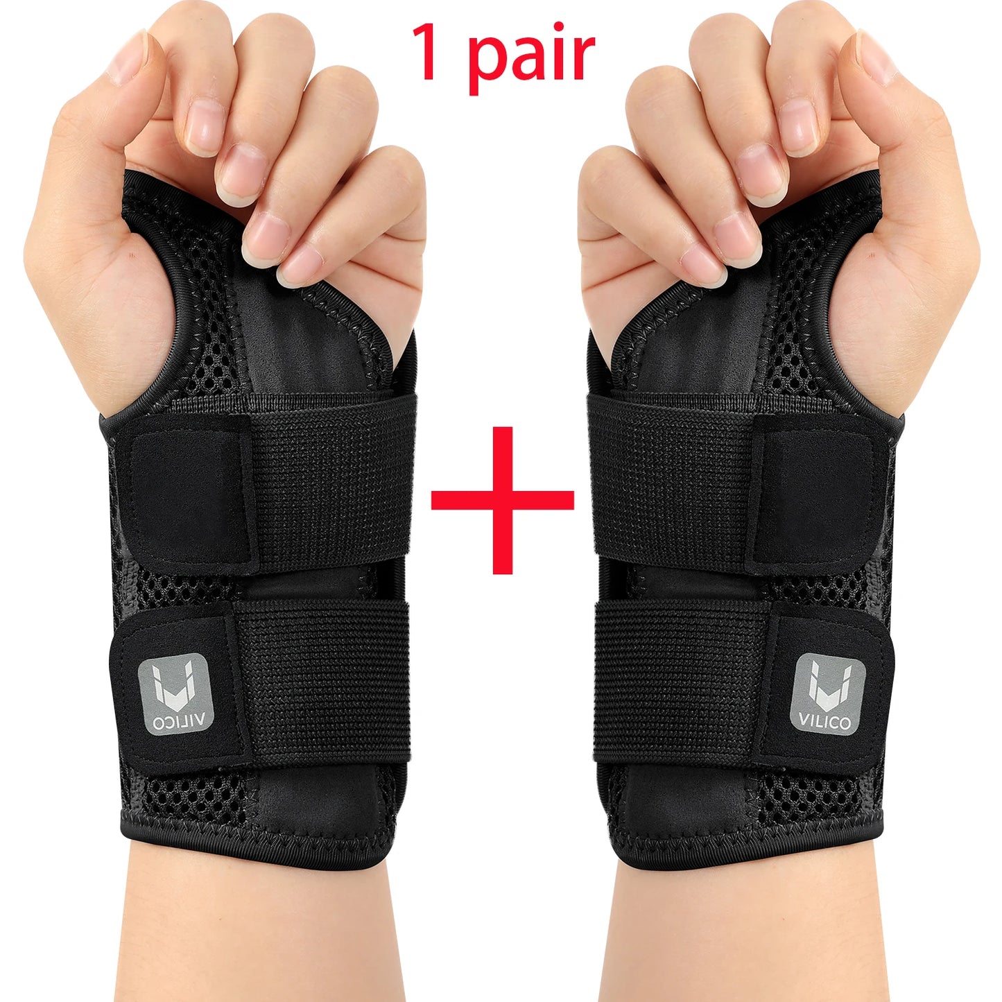 Adjustable Wrist Guard | 1/2 Finger Dual-Strap Support for Joint Pain & Thumb Protection – Thin Tendon Sheath Design