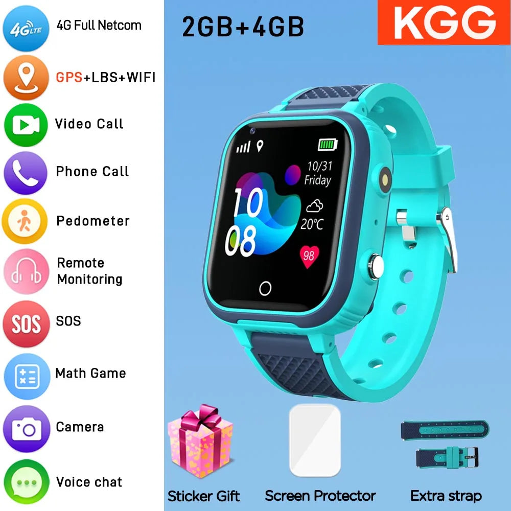 4G-Smartwatch für Kinder LT21 – GPS, Videoanruf, Kamera, IP67 wasserdicht, Standort-Tracker