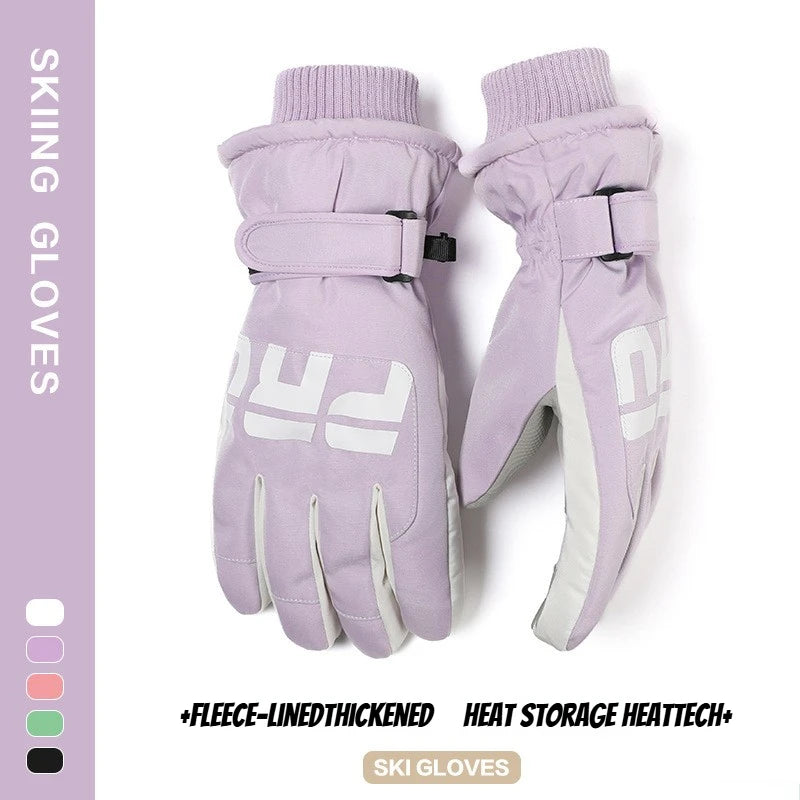 Winter Cycling & Ski Gloves – Waterproof Non-Slip Touchscreen Thermal Gloves with Pocket for Men and Women