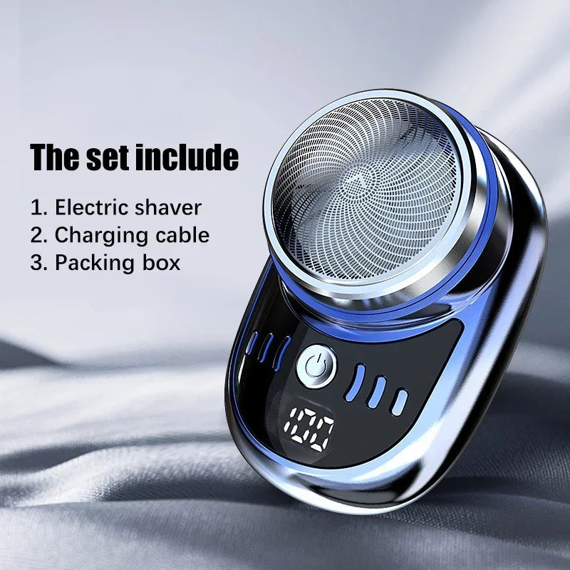 Men’s Electric Shaver | Portable USB Rechargeable Beard Trimmer | Mini Type-C Shaving Machine for Face & Beard Grooming