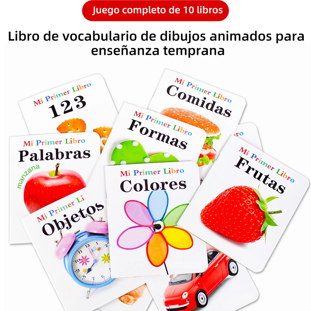 My First Books Libros – 10-Piece Manga Anime Alphabet Flash Cards Set for Toddlers, Teaching Letters & Words