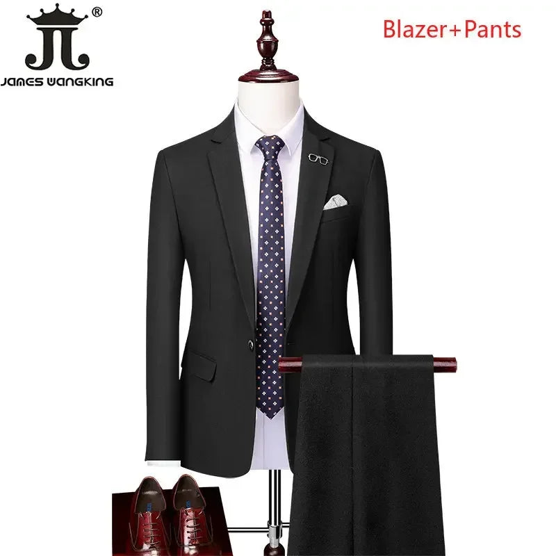 Men's 3-Piece Suit – Blazer, Vest & Pants for Casual, Formal, Business & Wedding