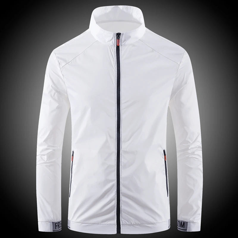 Men’s Ultra-Thin Ice Silk Sun Protection Jacket – Breathable UV-Resistant Summer Coat