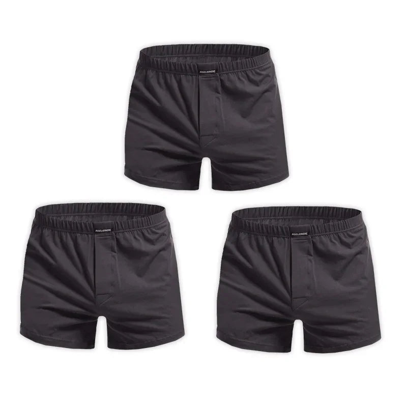 3PCS Men's Boxer Shorts | Arrow Pants Style Comfortable Loose Home Sleepwear | Skin-Friendly Pajama Underwear
