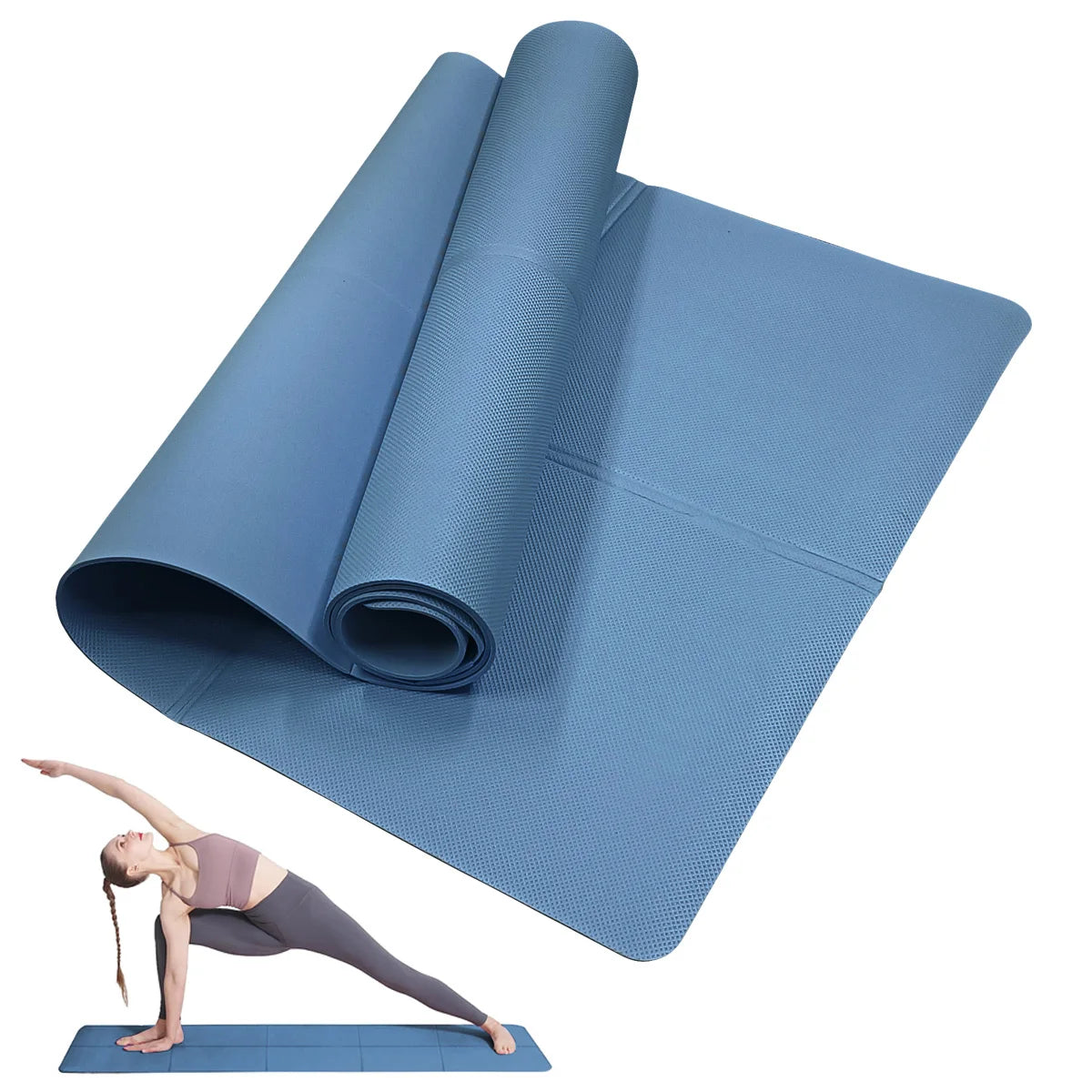Yoga Mat | 4mm Thick EVA Foam Fitness & Pilates Mat – Comfortable Non-Slip Gymnastics Pad