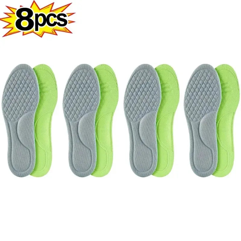 2/10pcs Soft Memory Foam Orthopedic Insoles – Antibacterial, Sweat-Absorbing Shoe Inserts for Sports & Daily Comfort