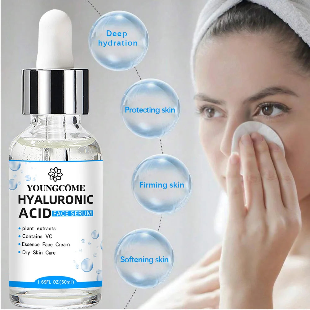 Hyaluronic Acid Facial Essence – Deep Moisturizing Korean Skincare Serum for Hydration & Smooth Skin