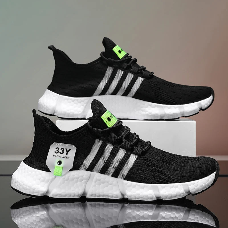 أحذية رياضية صيفية رجالية عالية الجودة - أحذية رياضية مريحة وجيدة التهوية للجري والتنس