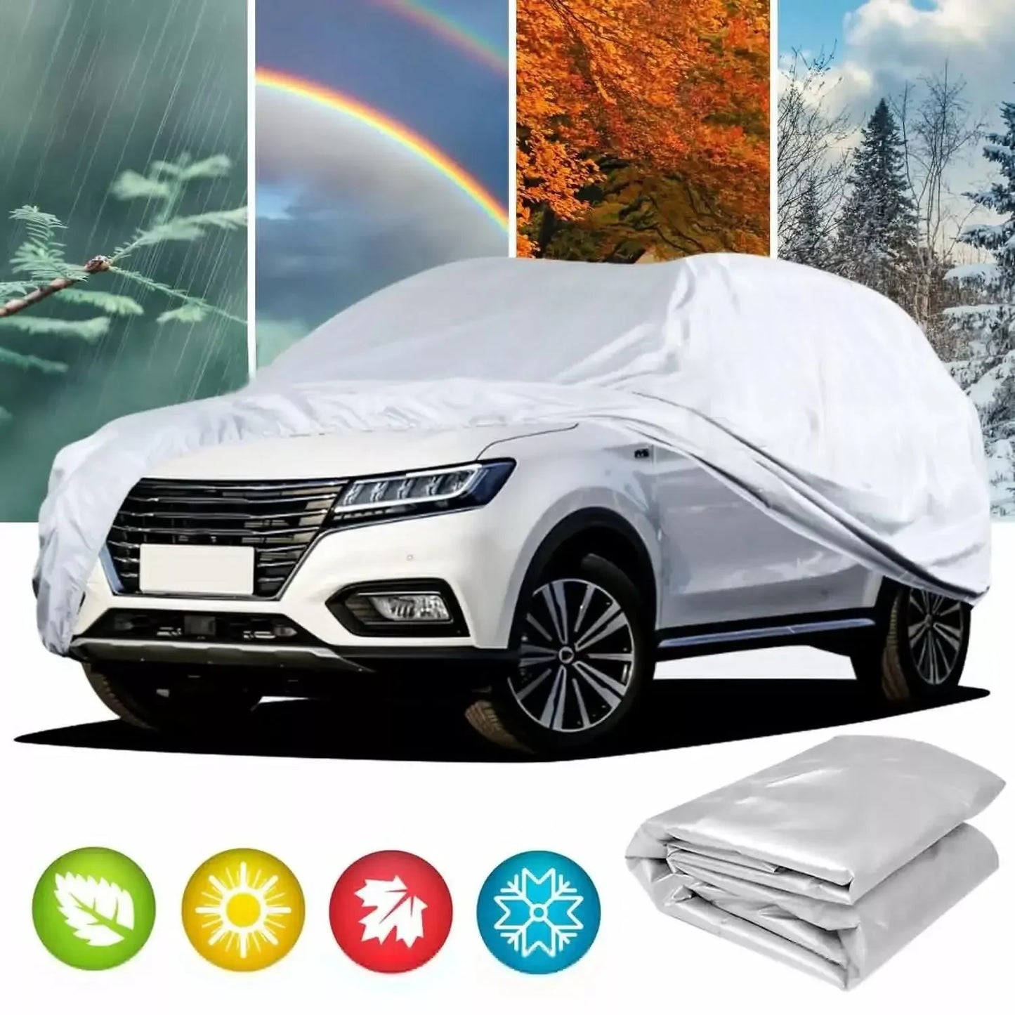 Outdoor Full Car Covers Sun Rain Ice Snow Waterproof Dust proof Shade UV Resistant Protector Protection Automobile Cover