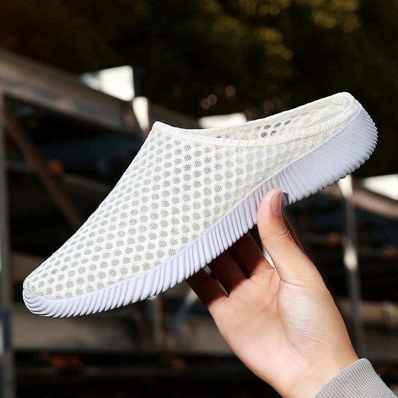 حذاء رياضي صيفي شبكي سهل الارتداء للنساء - حذاء مريح للمشي، مريح وعملي