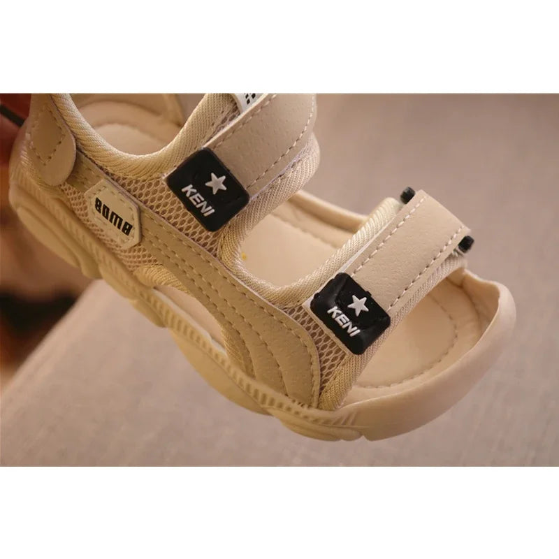 Toddler Barefoot Sandals – Soft Bottom Summer Beach Shoes with Anti-Kick Protection