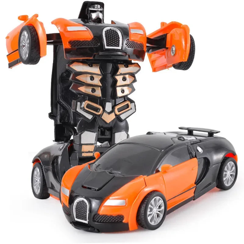 Shape-Shifting Robot Car Toy – Inertial Impact One-Button Transform Car
