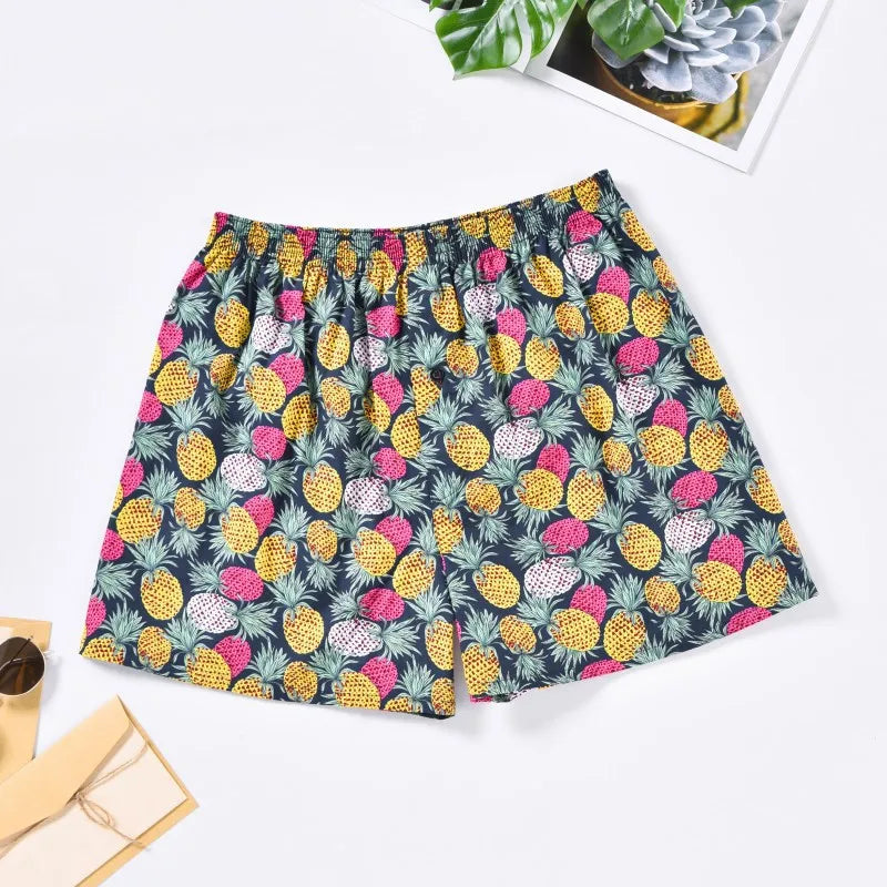 1PC Men's Boxer Briefs | 100% Cotton Soft Stretch Underwear | Comfortable Loose Home Aloe Shorts