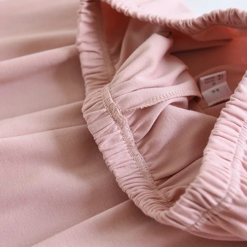 100% Cotton Thick Women's Pajama Set | Long Sleeve Warm Sleepwear Pants | Two Piece Homewear for Ladies