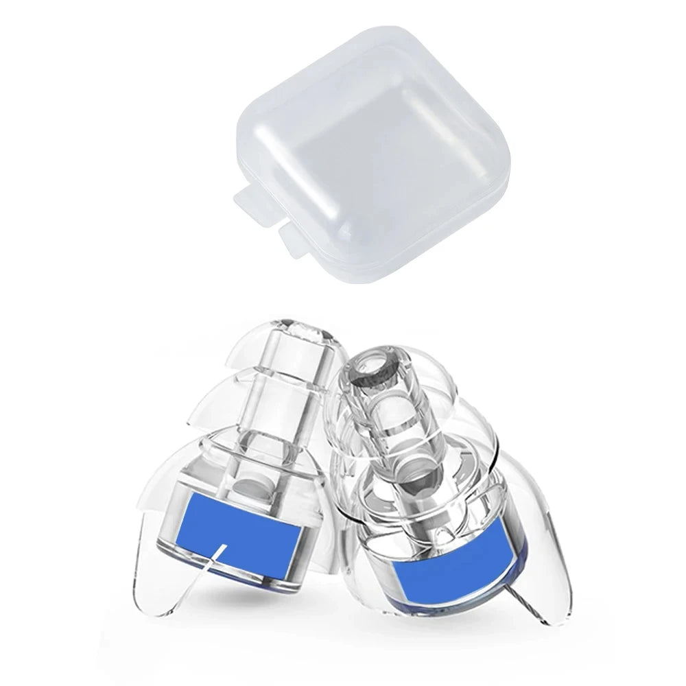 HUAK 20 High Fidelity Silicone Earplugs with Storage Box – Noise Reduction for Concerts, Musicians, Motorcycles & Noise Sensitivity