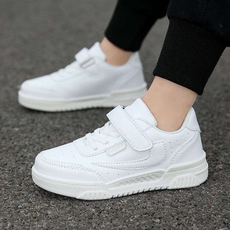 Luxury Kids Sneakers | Boys PU Leather Skate & Casual Shoes, Autumn Sports Shoes (Ages 4-8)