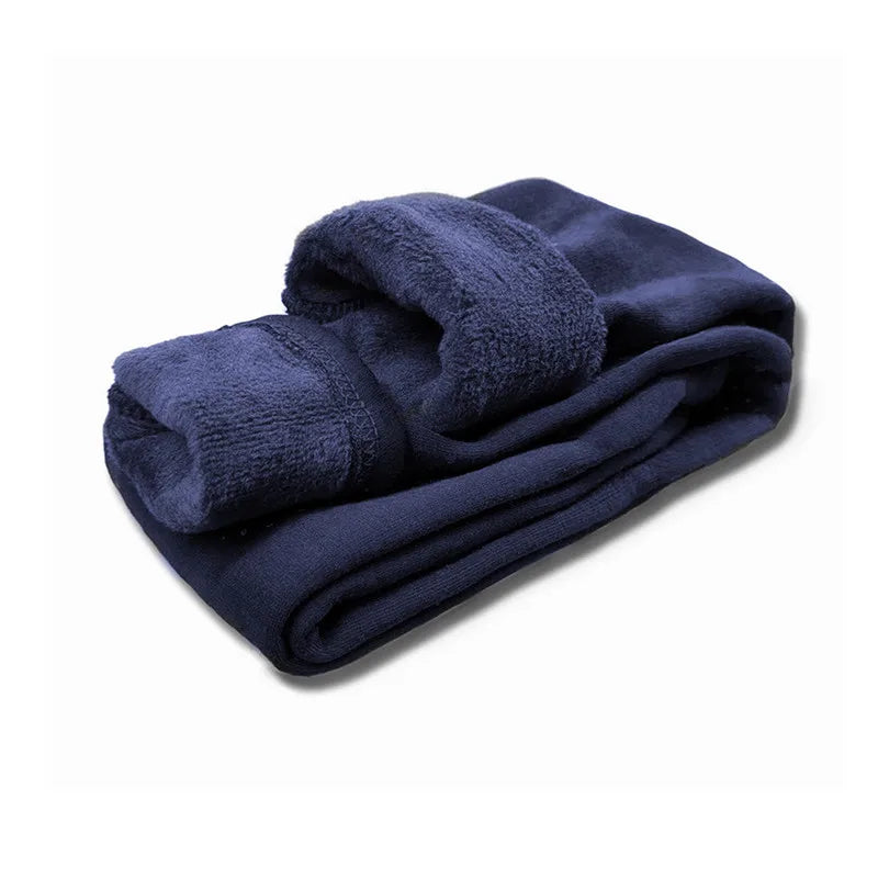 Girls Velvet Leggings Dot Print Warm Pants Autumn Winter Kids Cotton Trousers