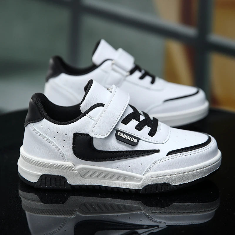 Luxury Kids Sneakers | Boys PU Leather Skate & Casual Shoes, Autumn Sports Shoes (Ages 4-8)