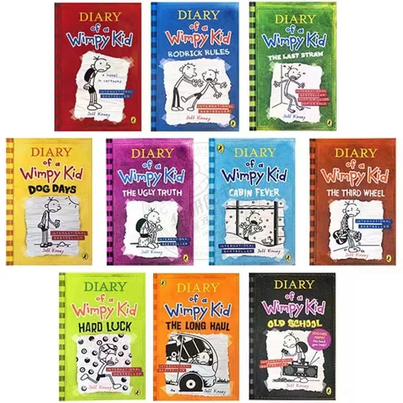 Random Diary of a Wimpy Kid Book – English Children's Fiction Boxed Set