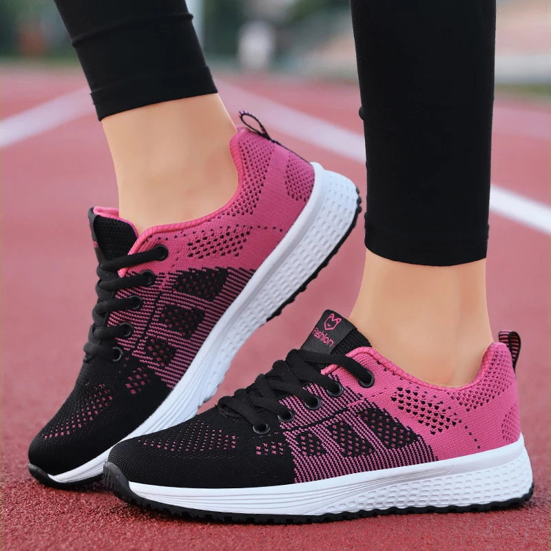 Women’s Platform Sport Shoes – Fashion Sneakers for Spring & Winter, Running Flats for Ladies
