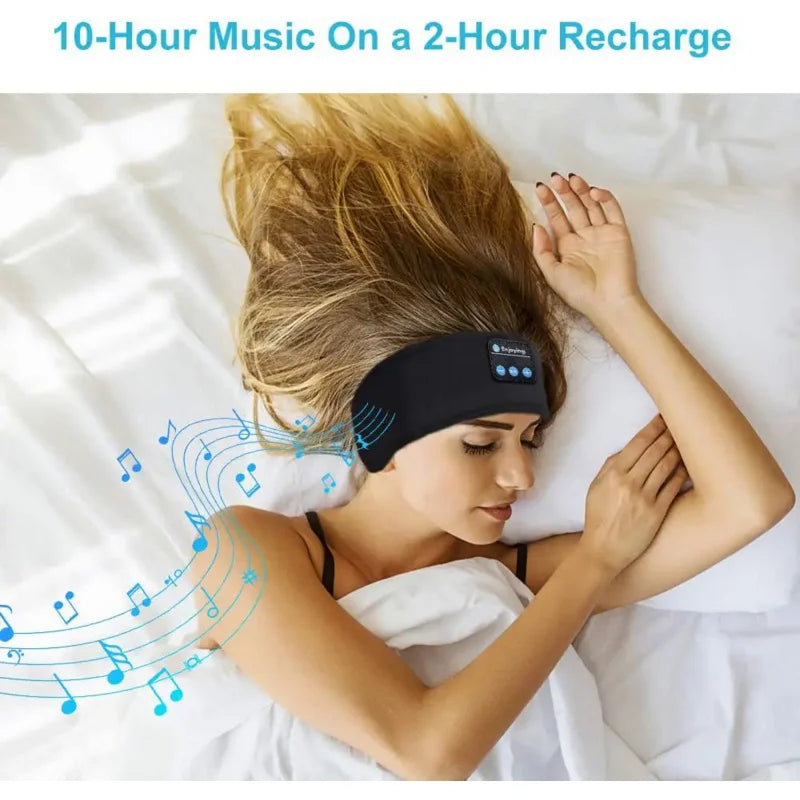 Bluetooth Sleep Mask with Headphones – Wireless Music Eye Mask for Comfortable Side Sleeping