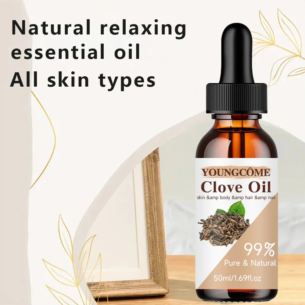 Clove Essential Oil – Moisturizing, Anti-Aging Facial Care for Hydrated Skin, Elasticity Improvement, and Skin Repair