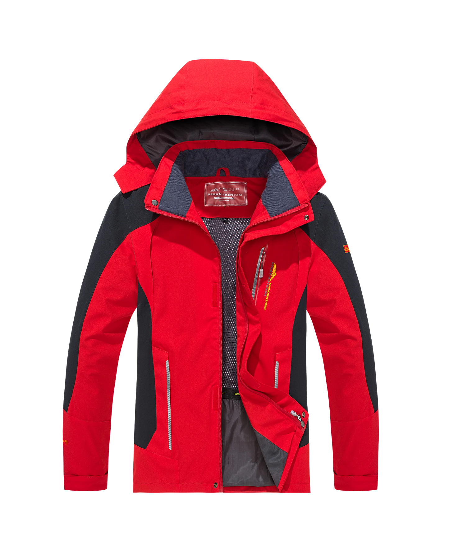 Men’s Waterproof Hiking Jacket – Large Size Windproof Outdoor Coat for Camping, Fishing & Trekking