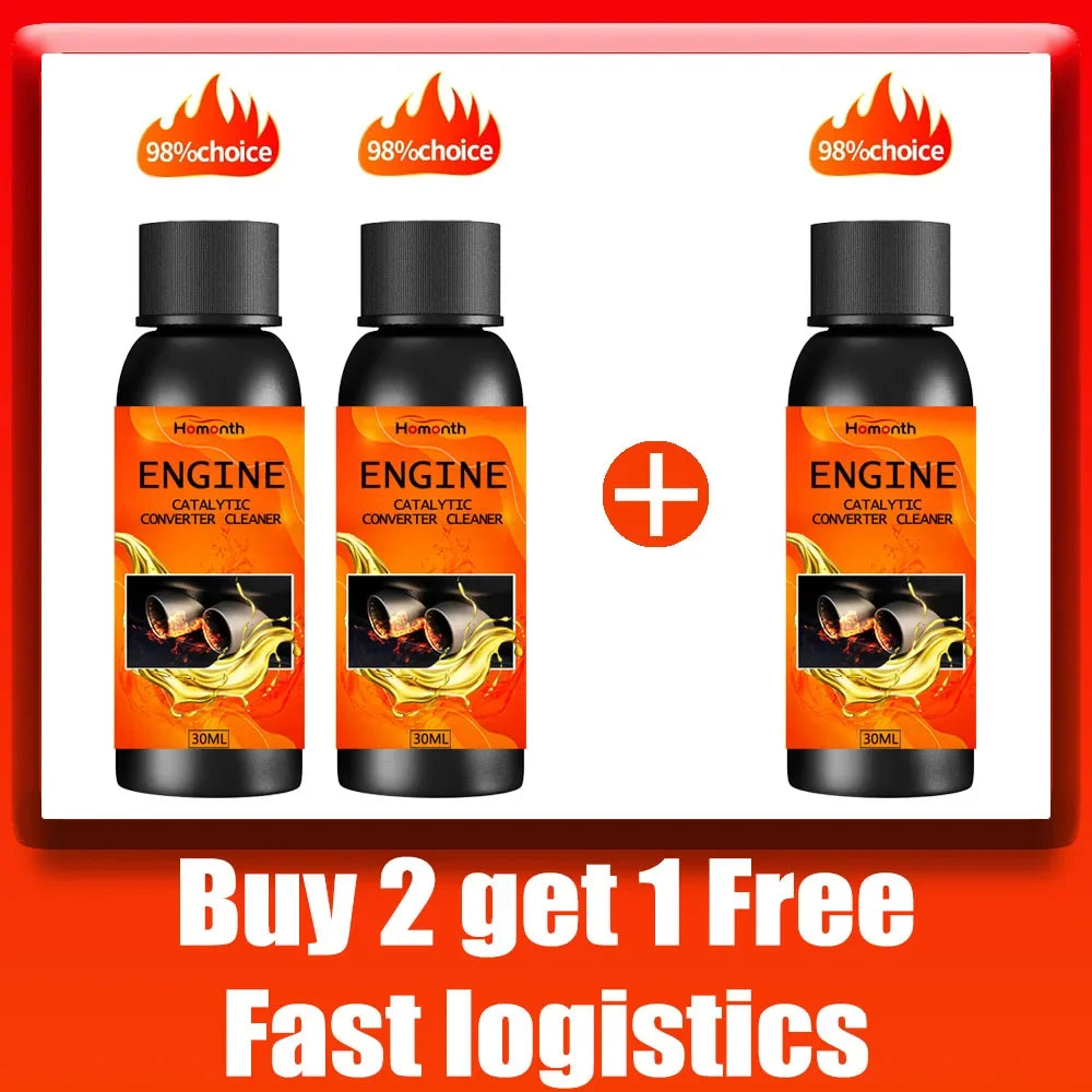 Catalytic Converter Cleaner Engine Carbon Remover Fuel Saver Engine Booster for Diesel Cars F21#VV