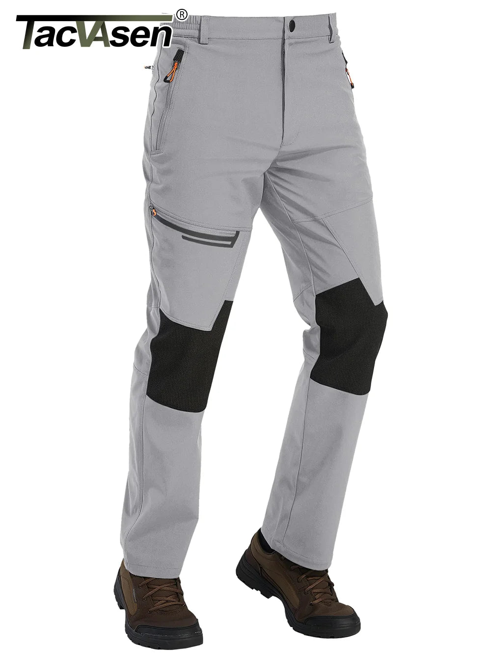 TACVASEN Men’s Thick Fleece Thermal Hiking Pants – Winter Windproof Outdoor Ski & Camping Trousers