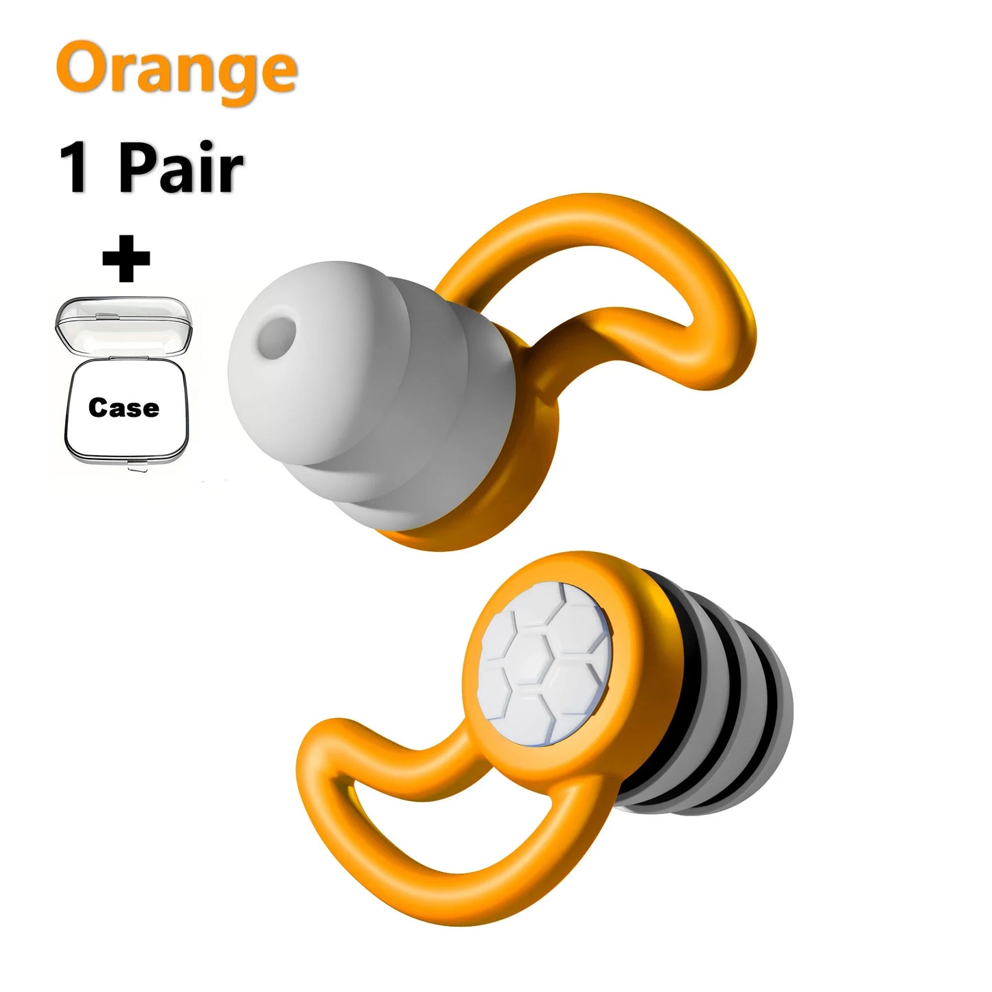 سدادات أذن HUAK المصنوعة من السيليكون الناعم - حماية للأذن بخاصية إلغاء الضوضاء للنوم والسباحة والراحة الهادئة