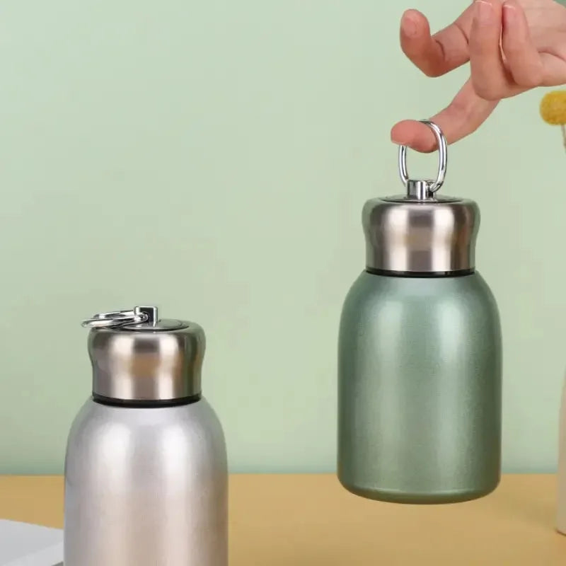 كوب سفر معزول من الفولاذ المقاوم للصدأ سعة 300 مل - كوب مشروبات ساخنة وباردة للتخييم والسفر