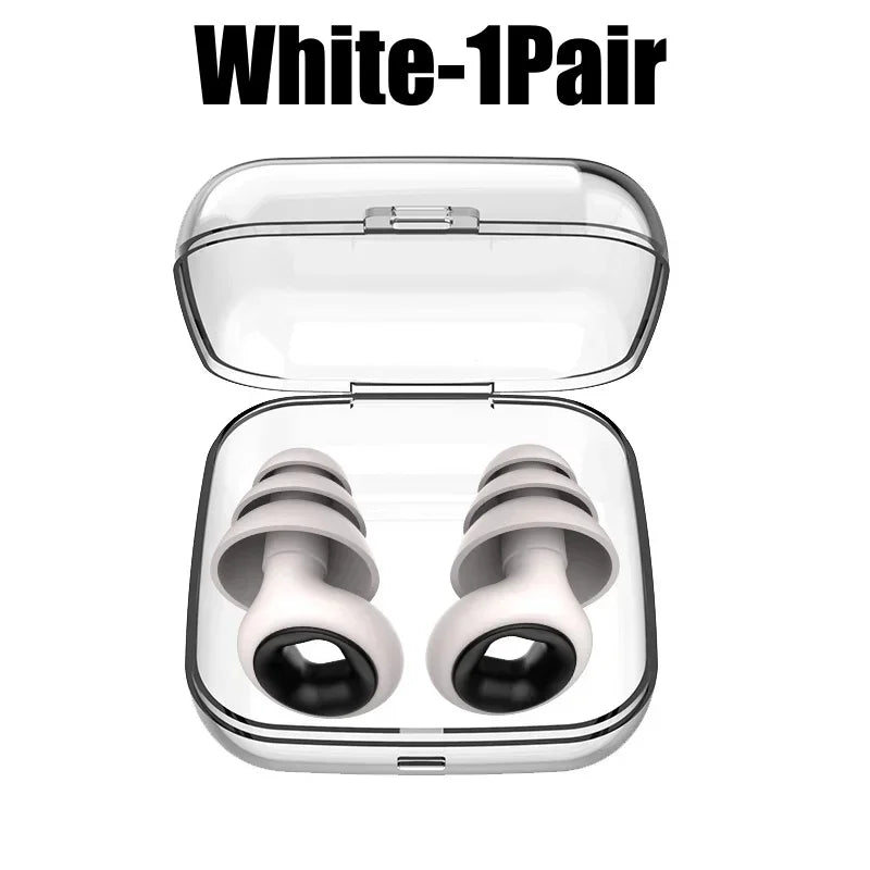 Silikon-Ohrstöpsel • Schwimmen &amp; Schlafen • Geräuschunterdrückung • Schalldichter Gehörschutz • Wiederverwendbare Ohrstöpsel mit Schlaufe