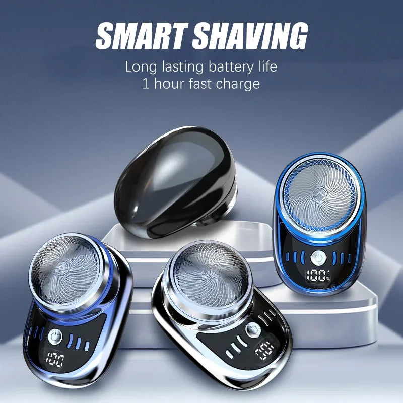 Men’s Electric Shaver | Portable USB Rechargeable Beard Trimmer | Mini Type-C Shaving Machine for Face & Beard Grooming
