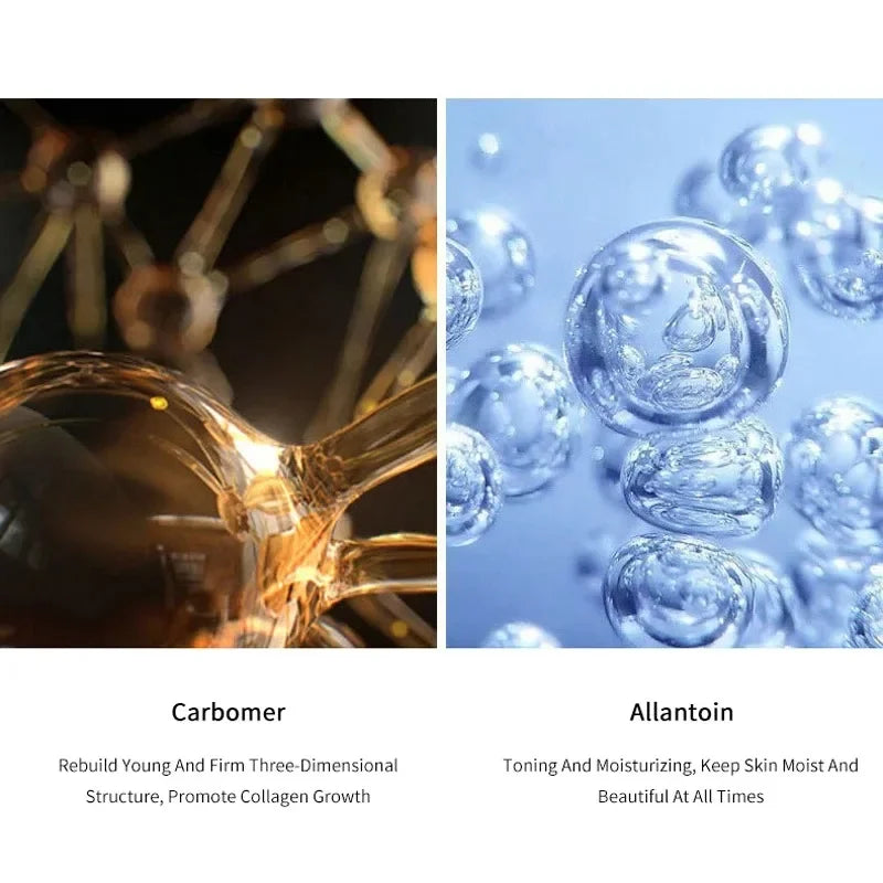 سيروم الكولاجين لشد الوجه - خيوط قابلة للذوبان مع ببتيدات البروتين وحرير الذهب لمقاومة الشيخوخة وشد البشرة
