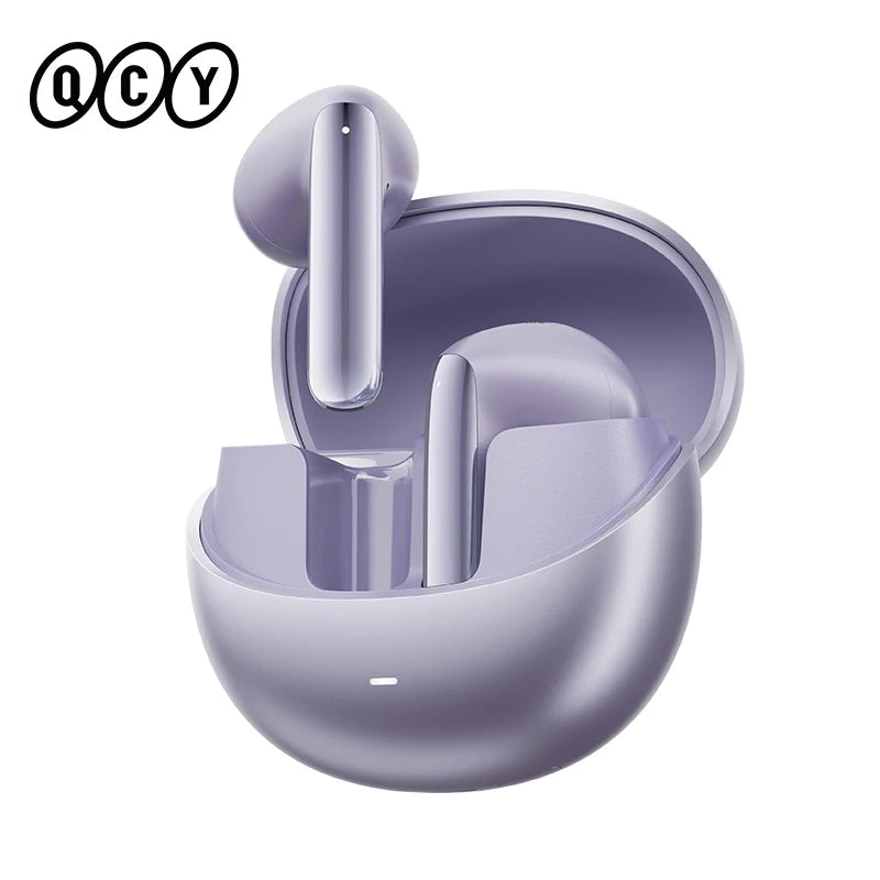 QCY HT10 AilyBuds Pro+ ANC Wireless Earphones – Hi-Res Audio with LDAC, Bluetooth 5.3, 6-Mic AI HD Call, Multipoint Connection
