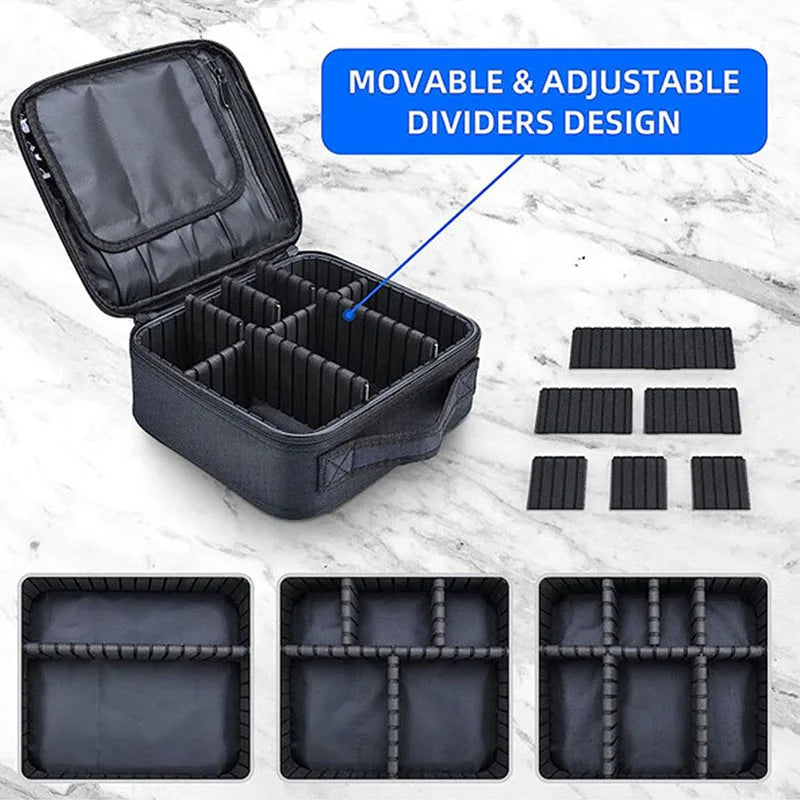 New Makeup Bag for Women Travel Waterproof Beauty Brush Embroidery Storage Cosmetic Case Professional Makeup Box