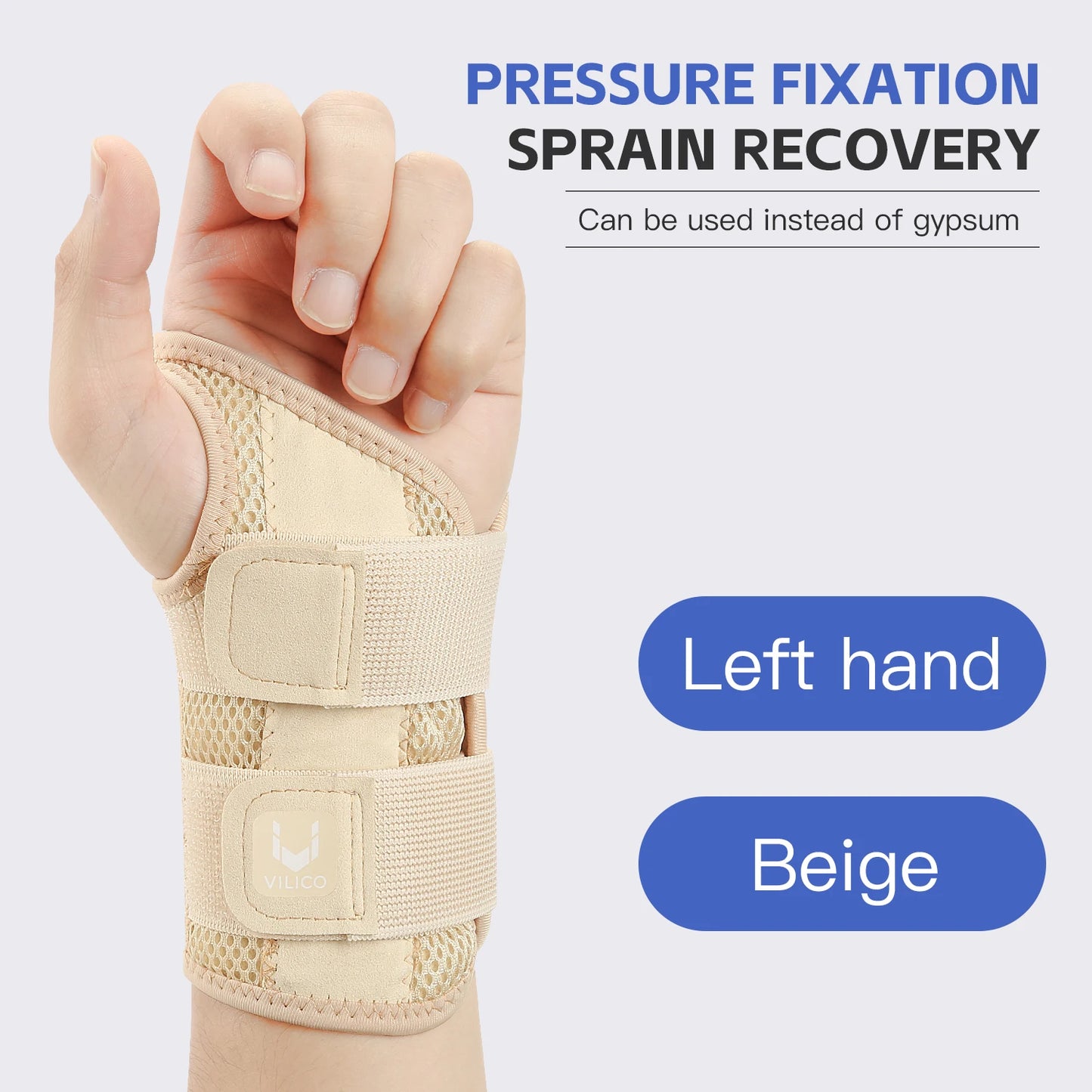 Adjustable Wrist Guard | 1/2 Finger Dual-Strap Support for Joint Pain & Thumb Protection – Thin Tendon Sheath Design
